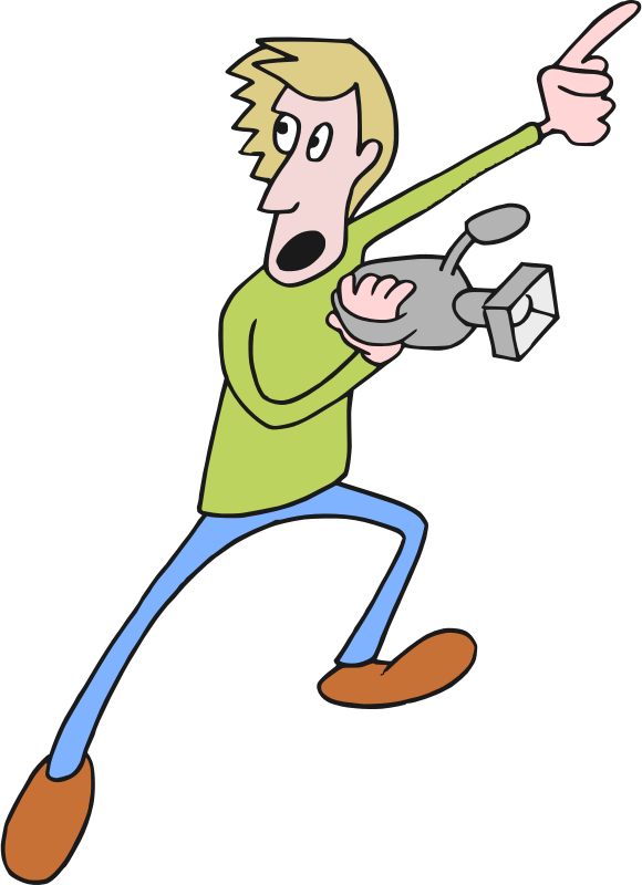 Free Cartoon Cameraman Clip Art