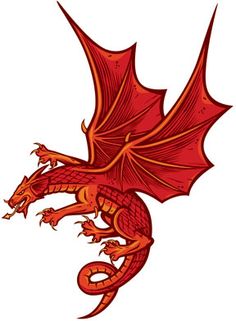 Flying dragon clipart