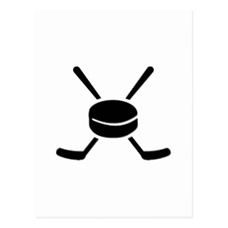 Crossed Hockey Sticks Postcards | Zazzle