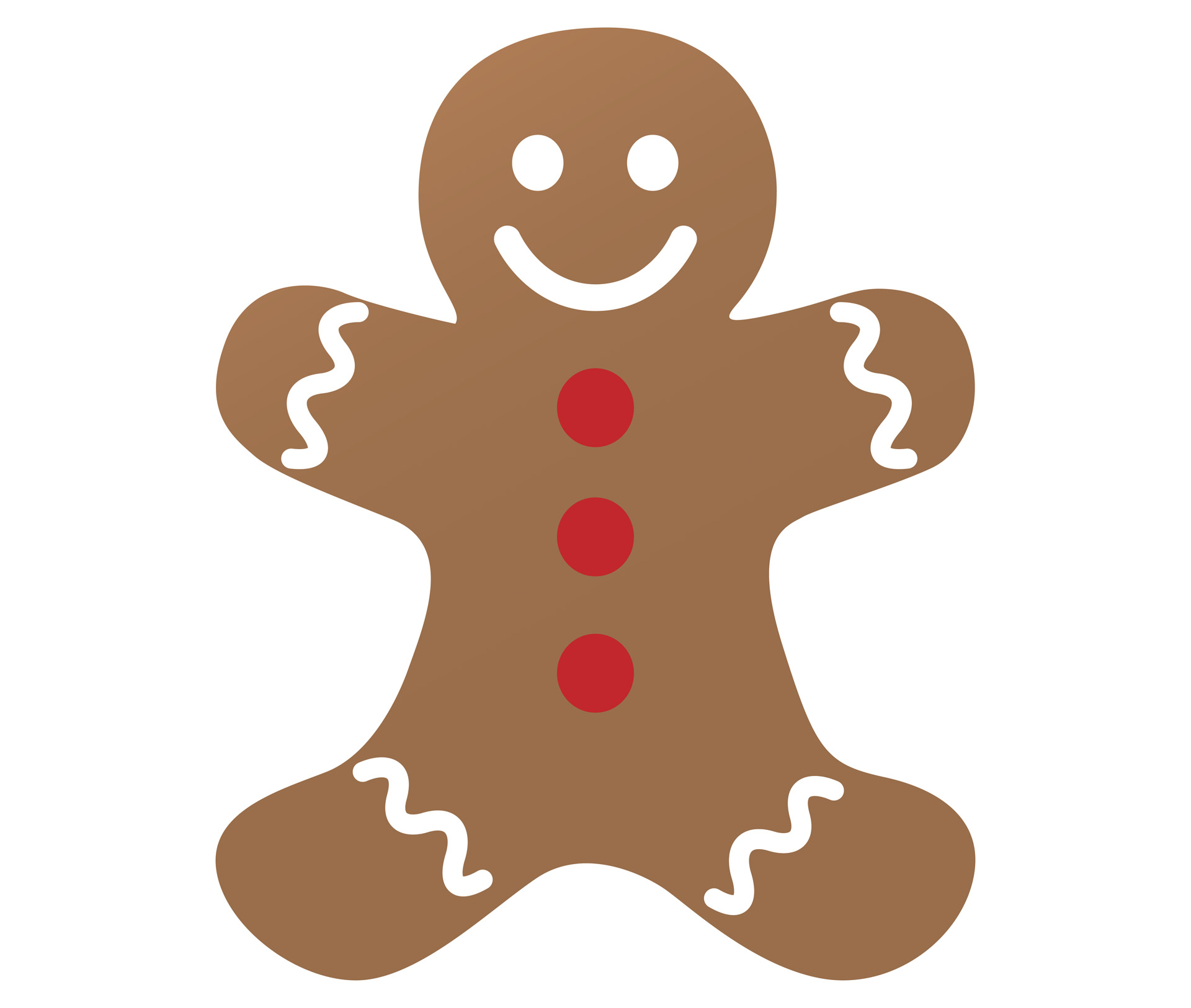 Free clipart gingerbread man outline
