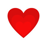 Vector illustration of a heart for greetings cards, cuore ...
