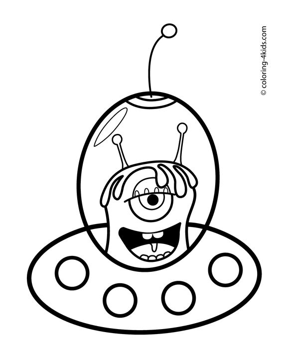 Coloring, Spaceships and Aliens