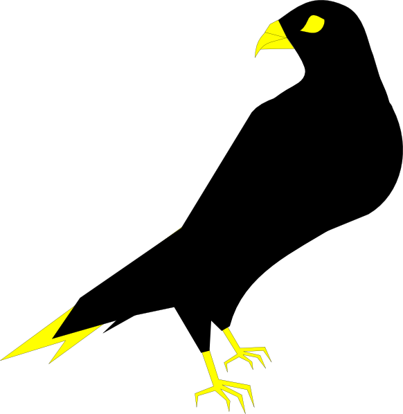 White Falcon Clipart Etc