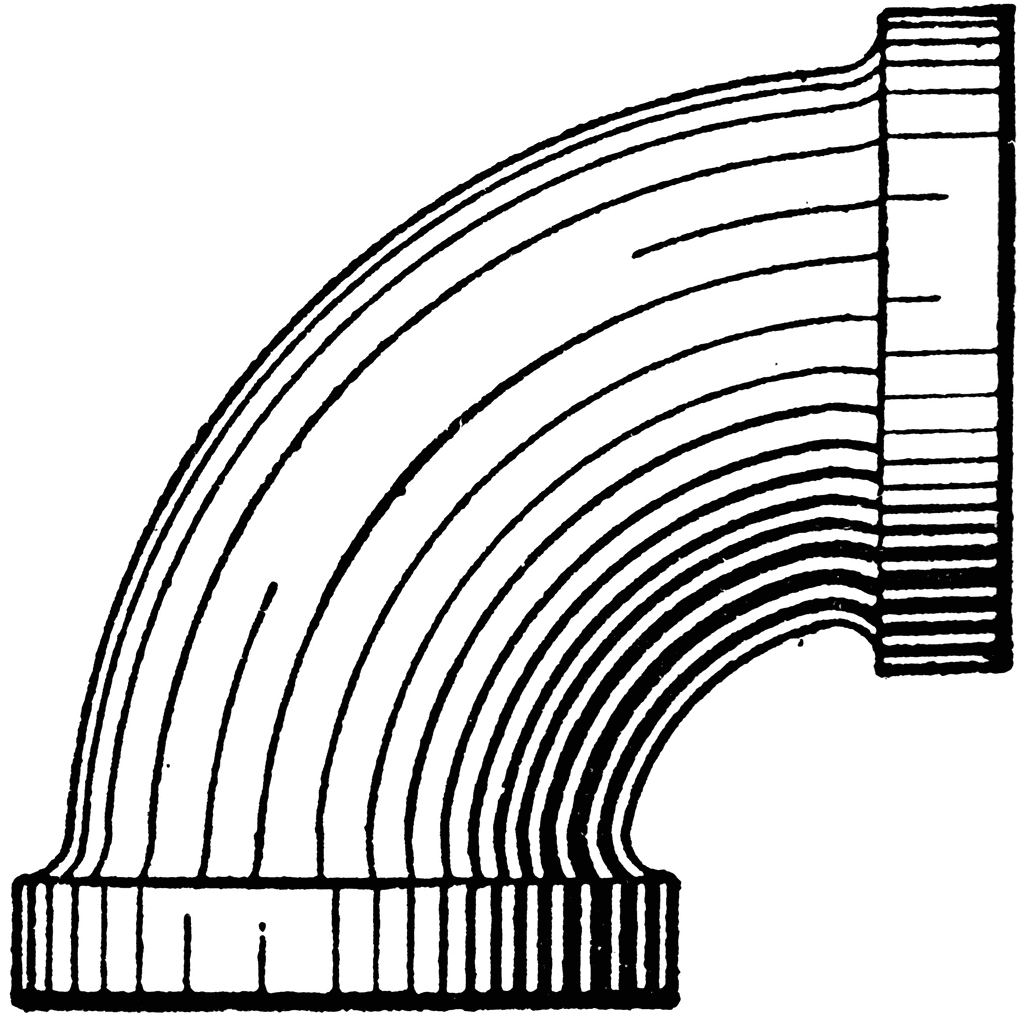 Black and white clipart of water pipe