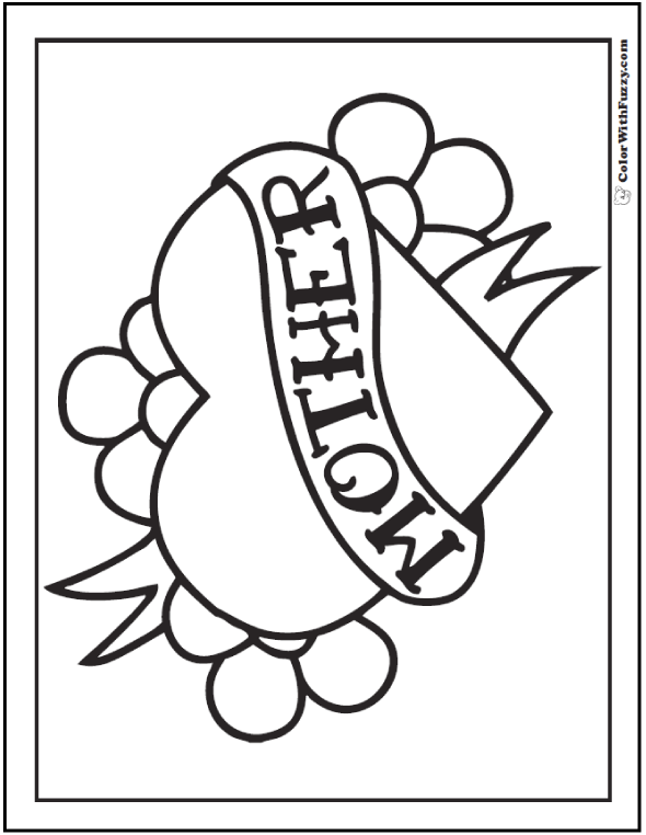 45+ Mothers Day Coloring Pages: Print And Customize For Mom