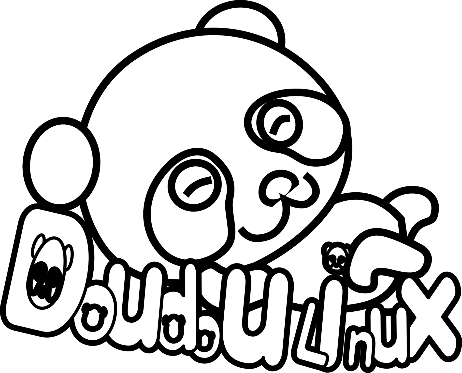 Panda Line Drawing Clipart - Free to use Clip Art Resource