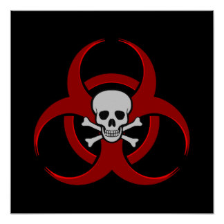 Biohazard Symbol Skull Gifts - T-Shirts, Art, Posters &amp; Other Gift ...
