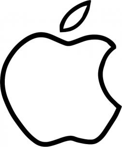Drawing Printout: How to Draw the Apple Logo, Apple Logo
