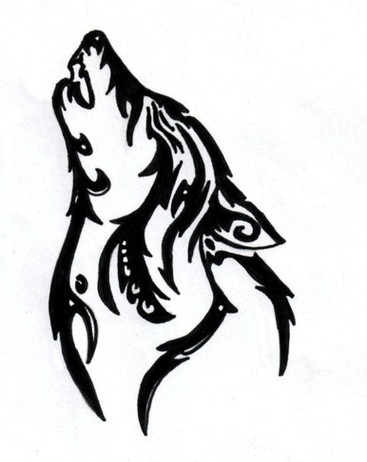 How To Draw A Wolf Howling Clipart - Free to use Clip Art Resource