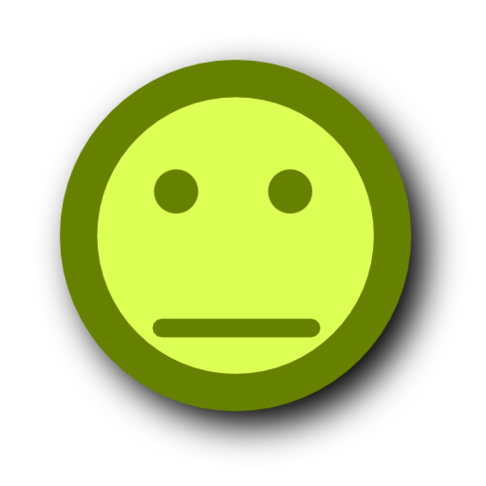 Straight Face Emoticon Clipart - Free to use Clip Art Resource