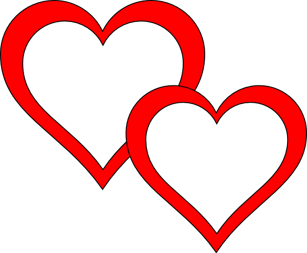 Two Hearts One Love Clipart