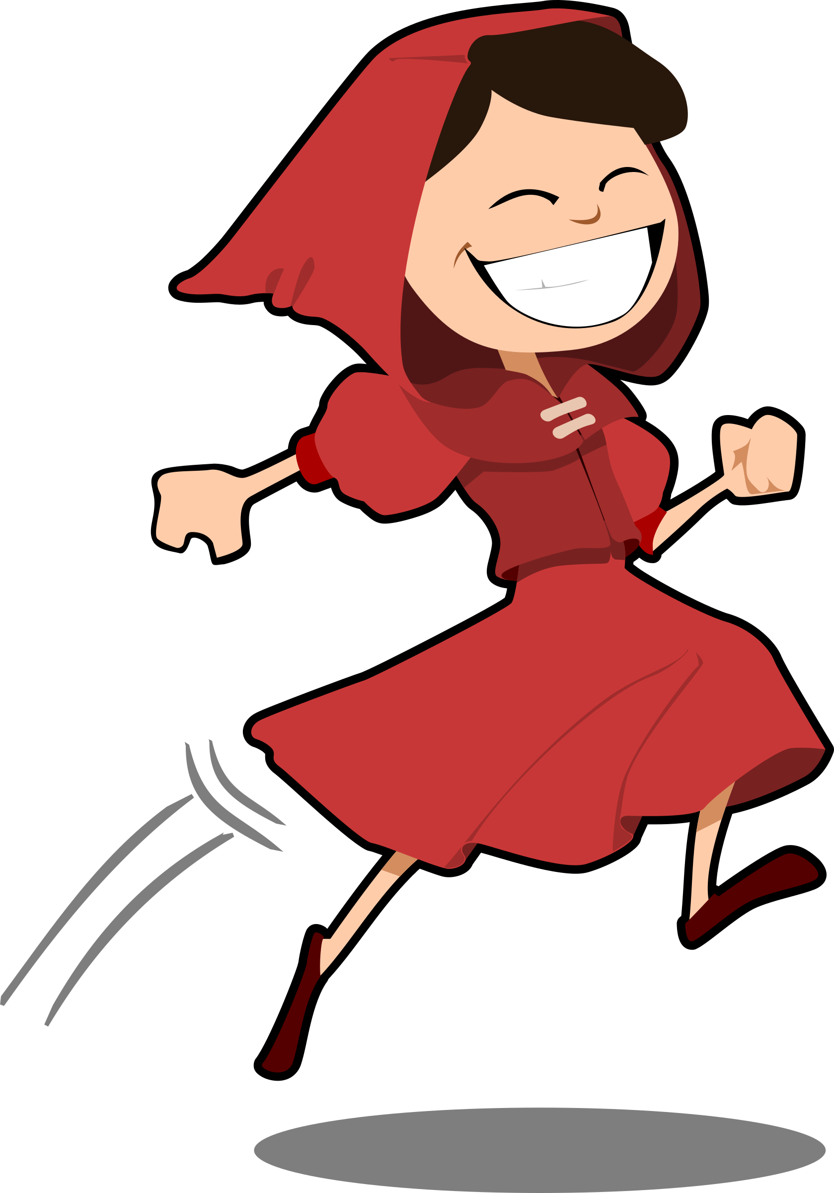Girl jumping clipart