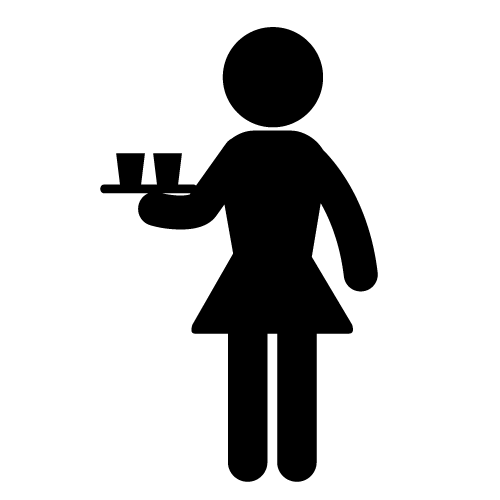 Waitress Clipart