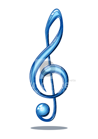 Musical Notes Background Blue - Free Clipart Images