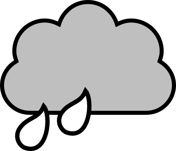 Clipart rain cloud