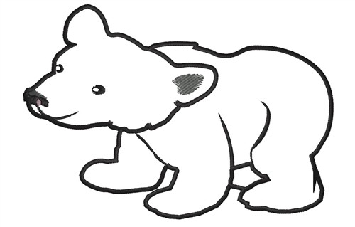 Polar Bear Outline - ClipArt Best
