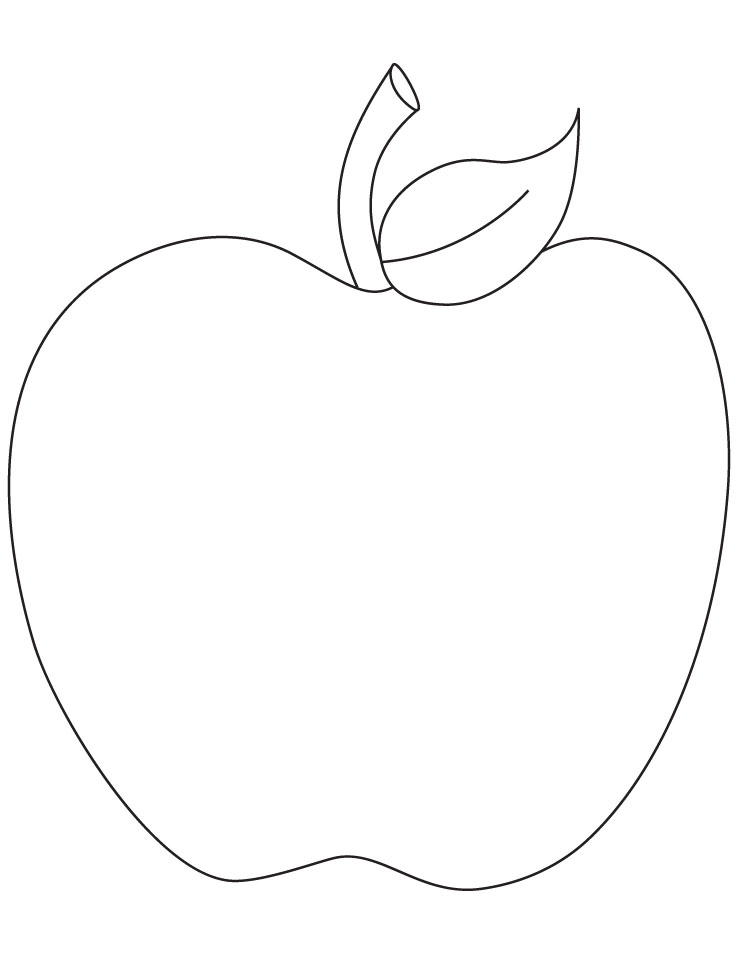 Apple Pictures To Color