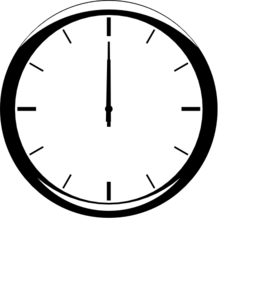 1200 Analog Clock clip art - vector clip art online, royalty free ...