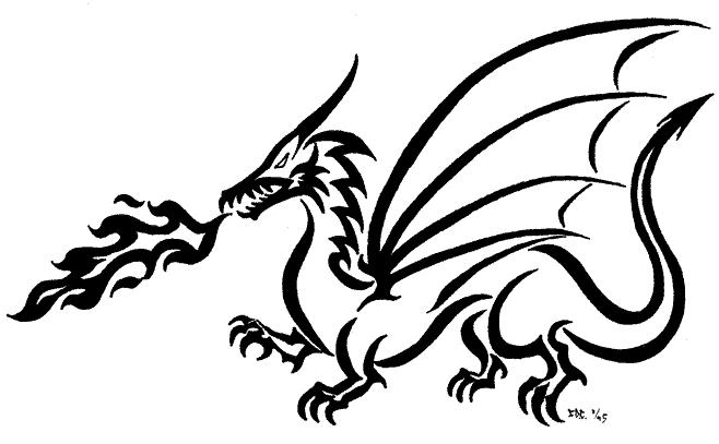 Images Of Dragon Drawings