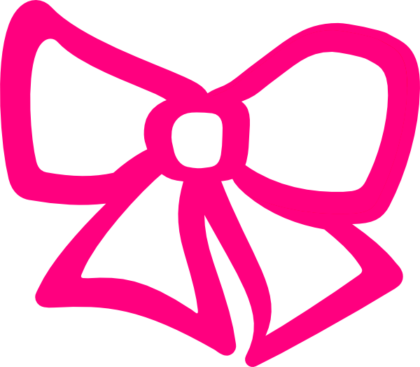 Pin Pink Hair Bow