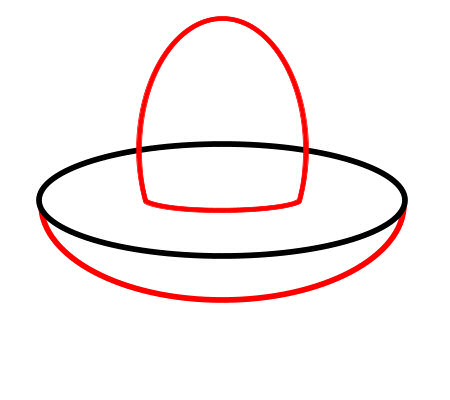 Drawing a cartoon spaceship