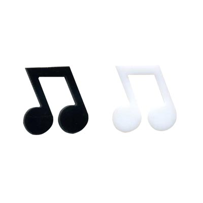 COE96 Precut Double Eighth Glass Music Note | Jubilee Creative