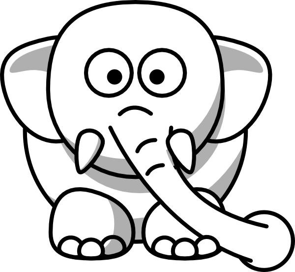 Elephant Goes Like This clip art - vector clip art online, royalty ...