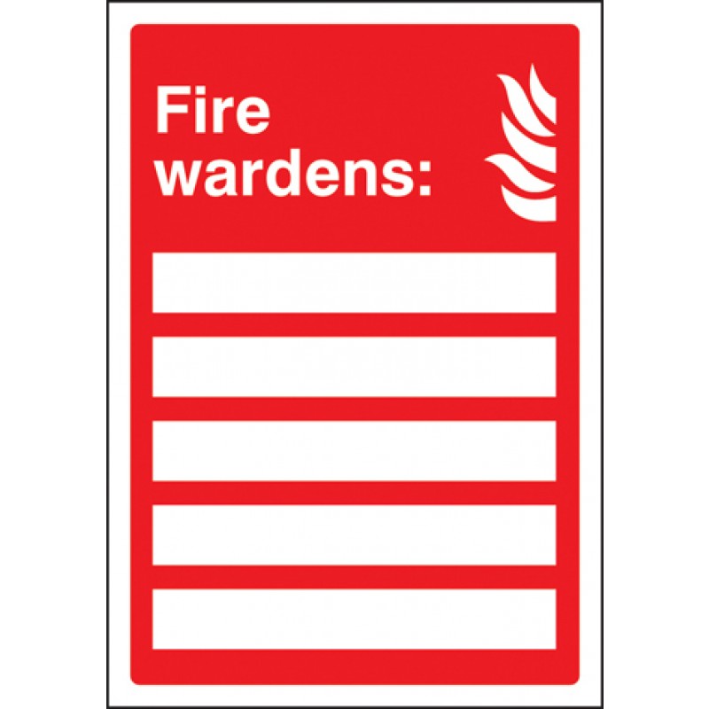 Fire Wardens Signs (with A4 printable inserts)