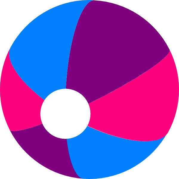 Beach Ball clip art - vector clip art online, royalty free ...