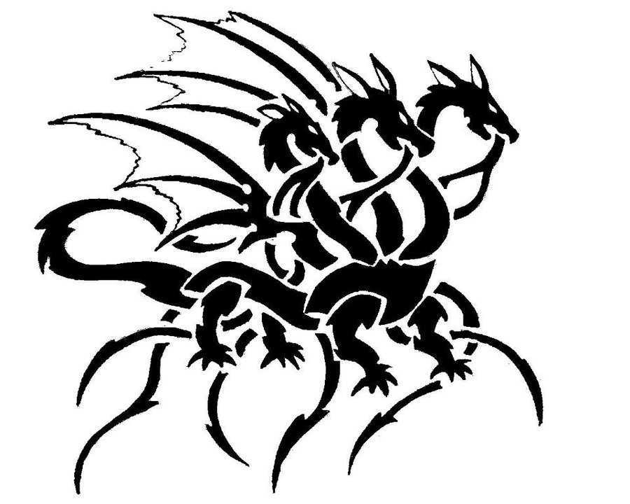 Black & White Dragon Tattoo Designs by Khomesclip | Redchn Design