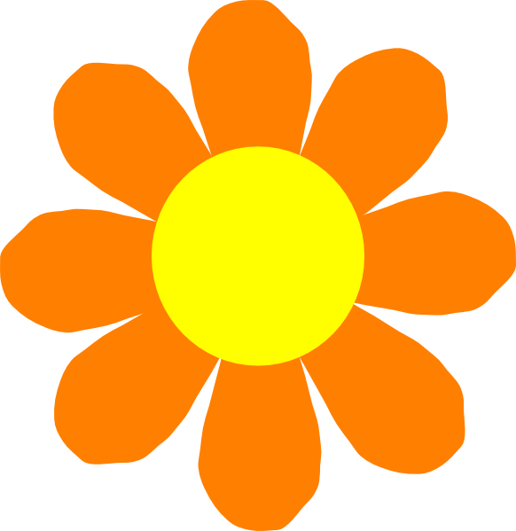 Orange Flower Clipart | Free Download Clip Art | Free Clip Art ...