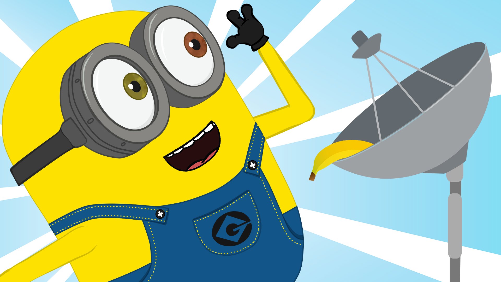 Minions Satellite Plate Banana Funny Cartoon ~ Minions Mini Movies ...