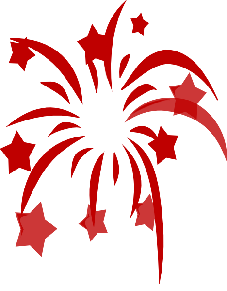 Fireworks clipart black and white free