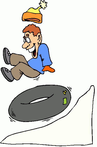 Winter Tubing Clipart