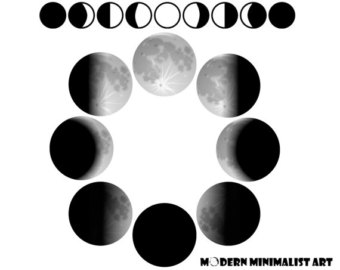 Moon clipart | Etsy