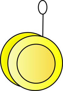 Yellow Yo-yo Clipart