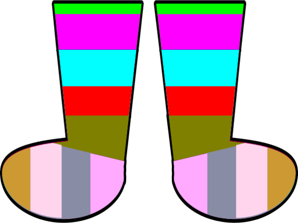 Clip Art Crazy Socks Clipart