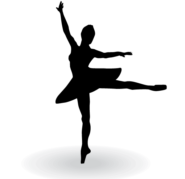 Vector Ballerina Silhouette | Download Free Vector Art | Free-Vectors