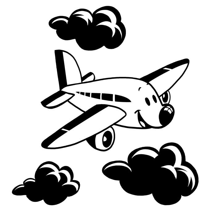 Cartoon Aeroplane Easy To Draw - ClipArt Best