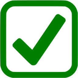 Green checked checkbox icon - Free green check mark icons