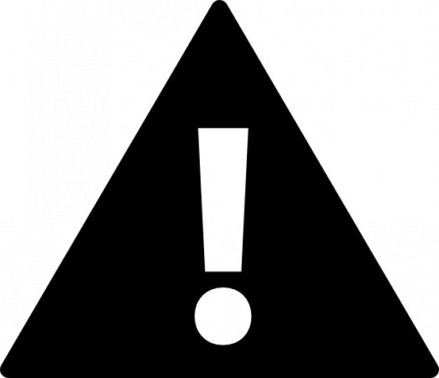 Exclamation caution triangle Icons | Free Download