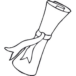 Clipart diploma scroll
