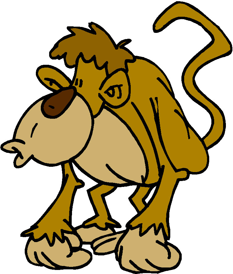 Monkey In Tree Clipart