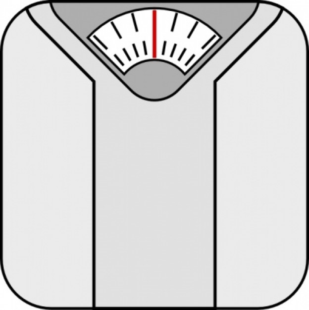 Free weight loss scale clipart