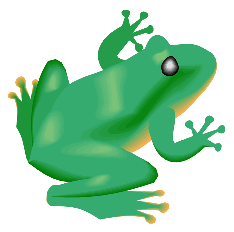 Frog On Lily Pad Clipart
