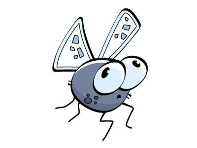 Cartoon flies clipart