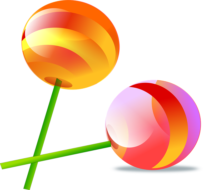 Candies suckers lollipops clipart vector transparent background ...