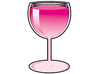 Glass of wine clipart