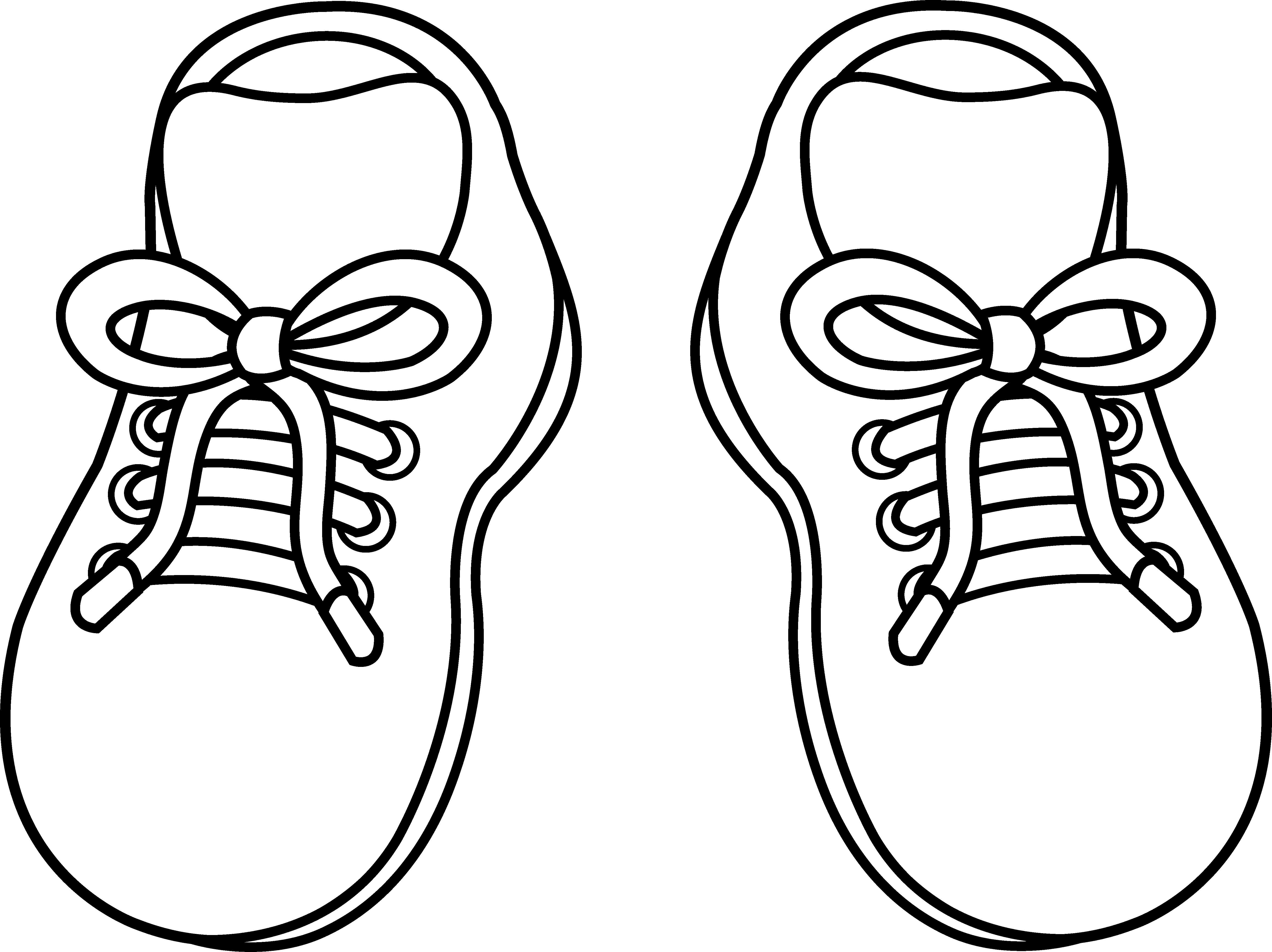Outline Of A Running Shoe - ClipArt Best