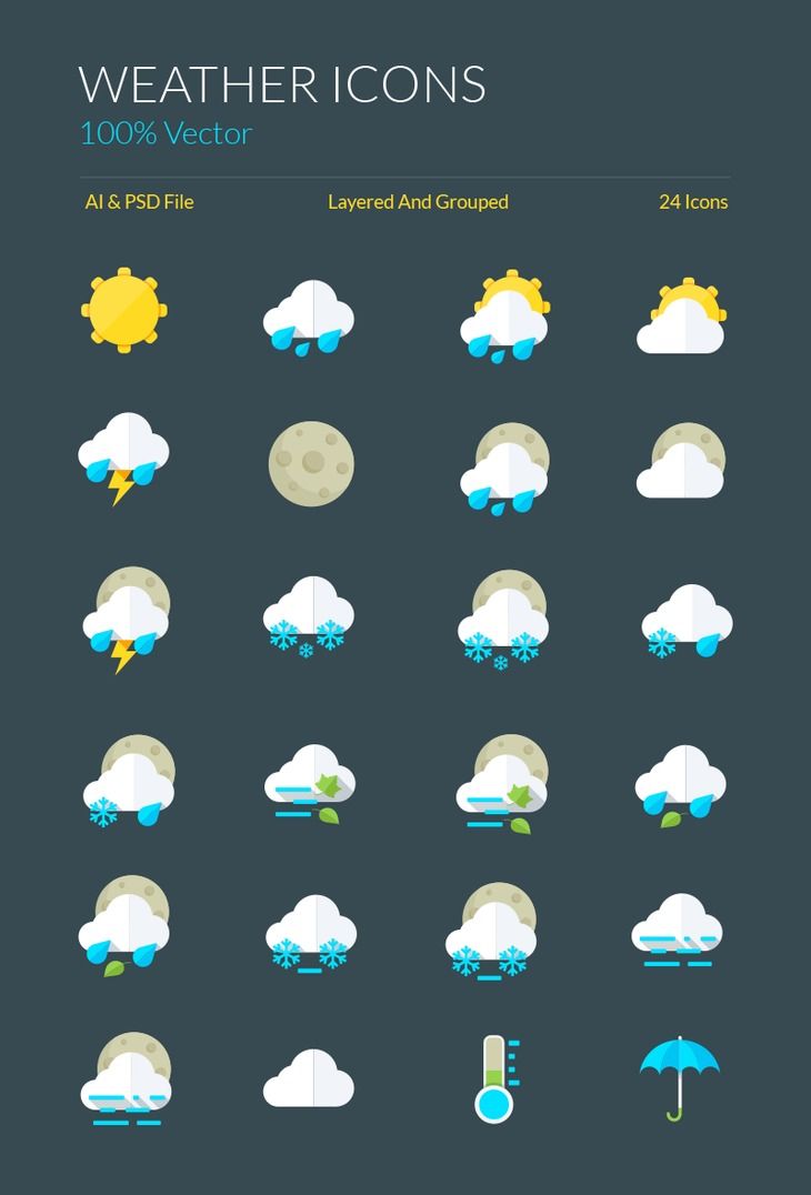Weather Icons | Christmas Icons ...